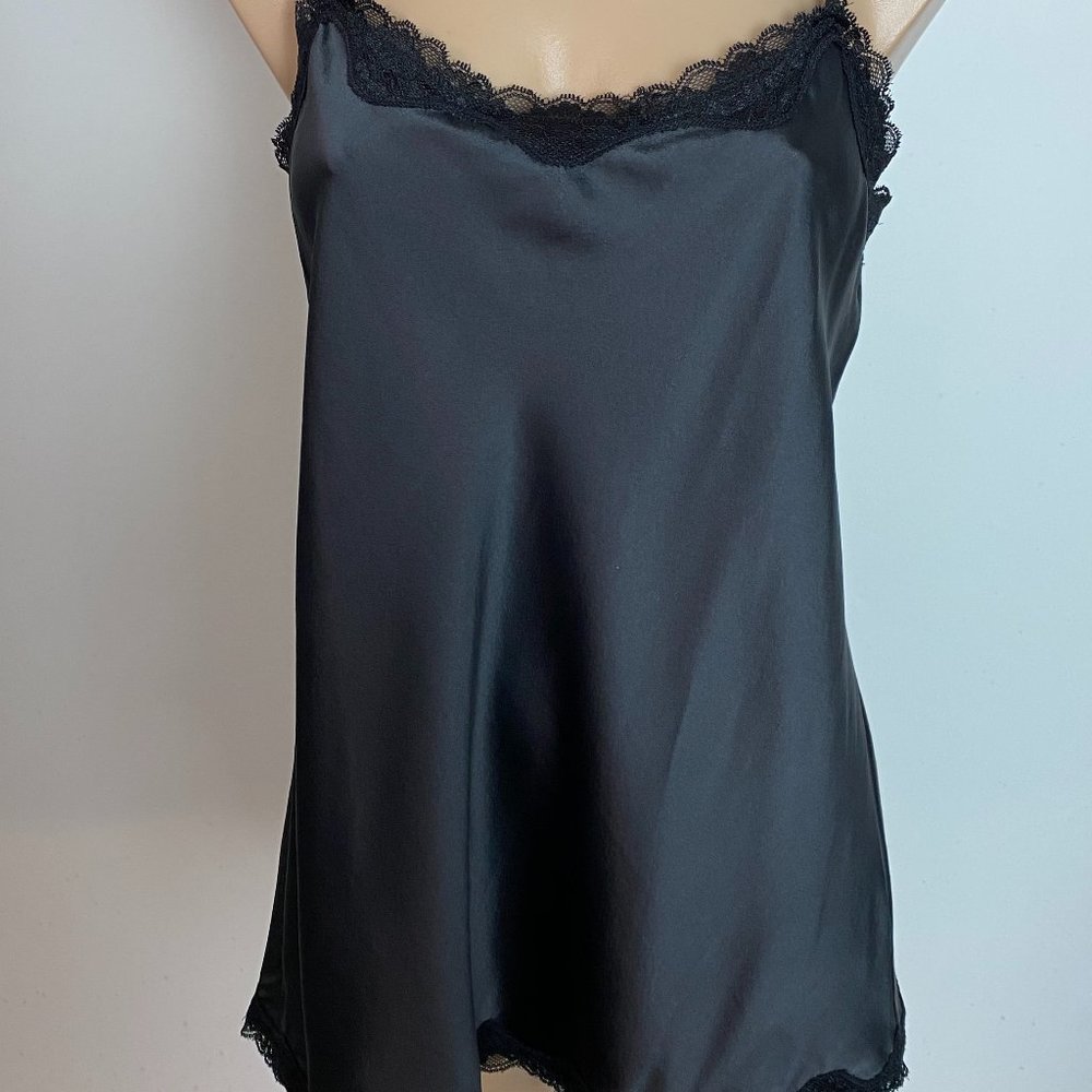 EILEEN FISHER Silk Stretch Lace Cami Top Small S $188